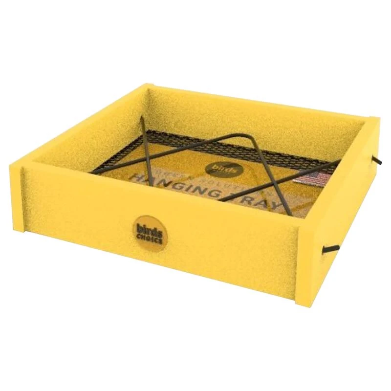 Birds Choice Yellow Plastic Hanging Tray Bird Feeder