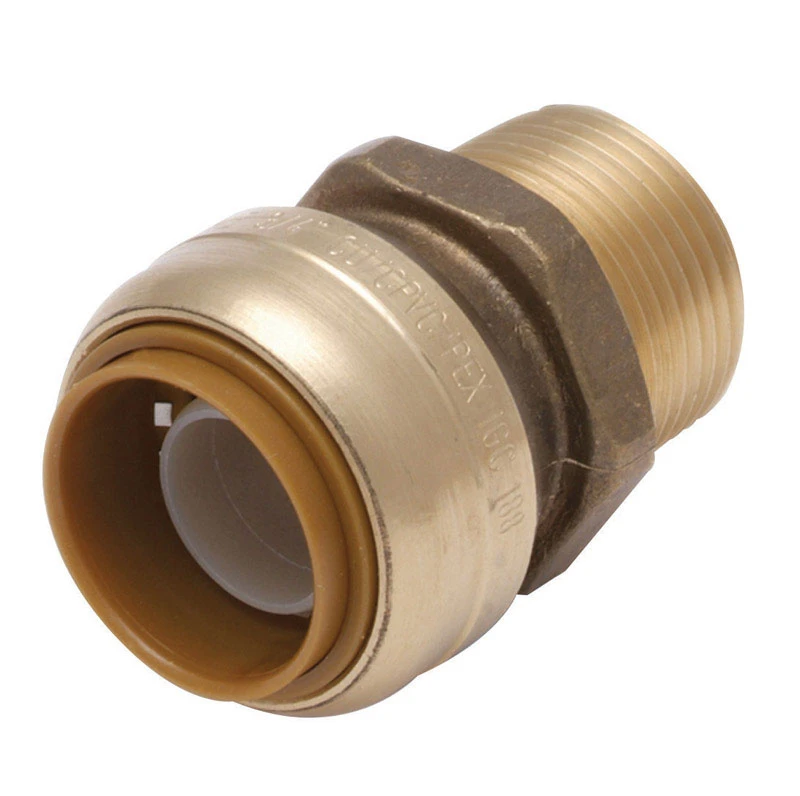 Sharkbite 1 In. X 1 In. Mip Push-to-connect Brass Adapter, Lead-free