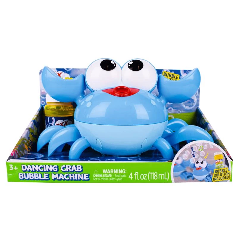 Maxx Bubbles Dancing Crab Bubble Machine For Kids, Blue