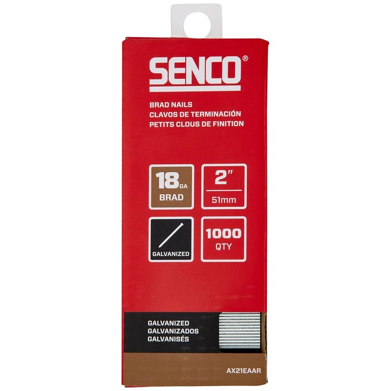 Senco 2 in. Finish/Trim Galvanized Steel Nail Medium Head