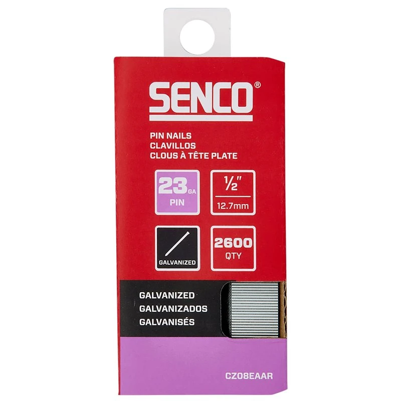 Collated Micro Pin Nails, Headless, 23 Gauge, 1/2 In., 2,600-Ct.