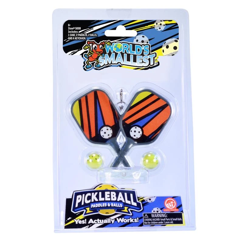 World's Smallest Multicolored Pickleball For Ages 6 And Up