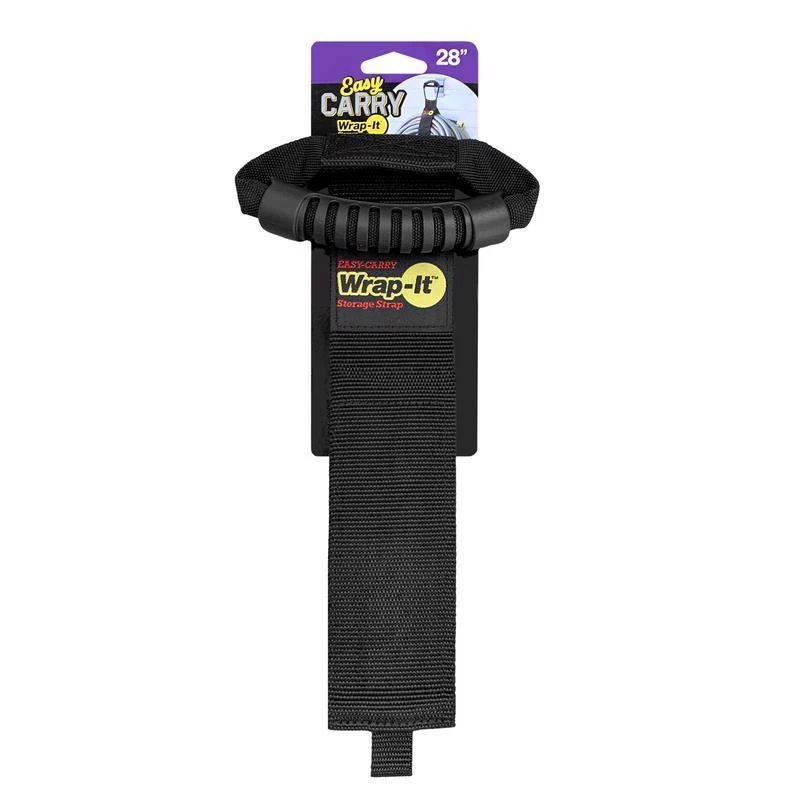 Wrap-it 28 In. Black Storage Strap With Handle 50 Lb Capacity
