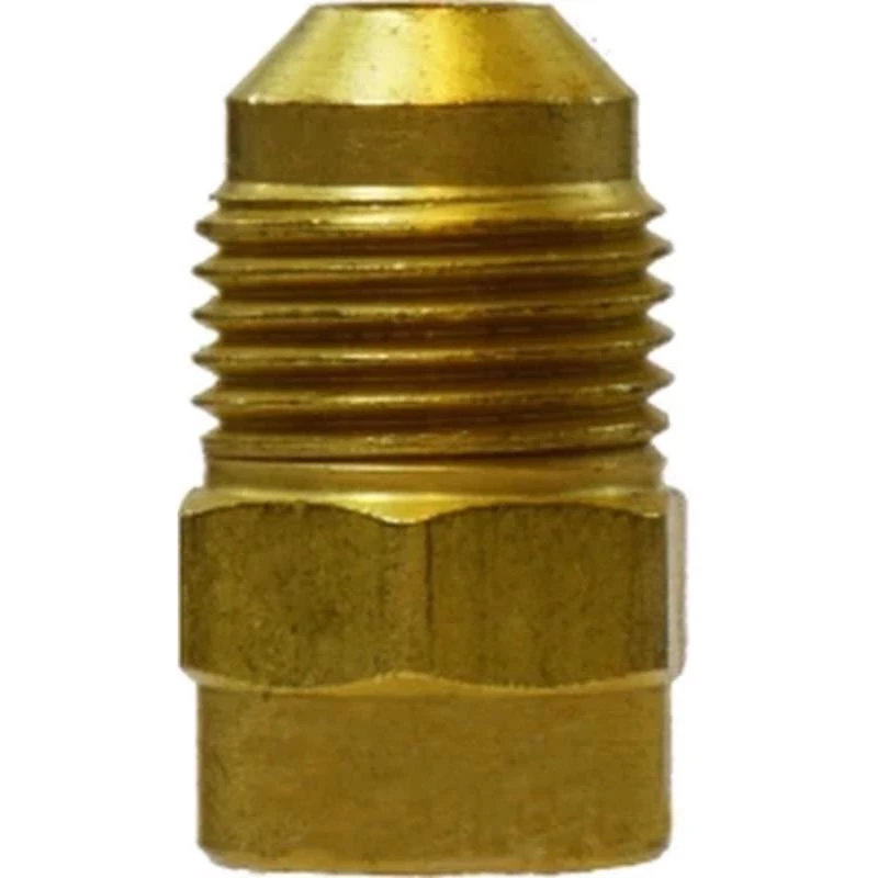 Anderson Metals 3/8 In. Female Flare X 1/2 In. Male Flare Brass Reducing Adapter