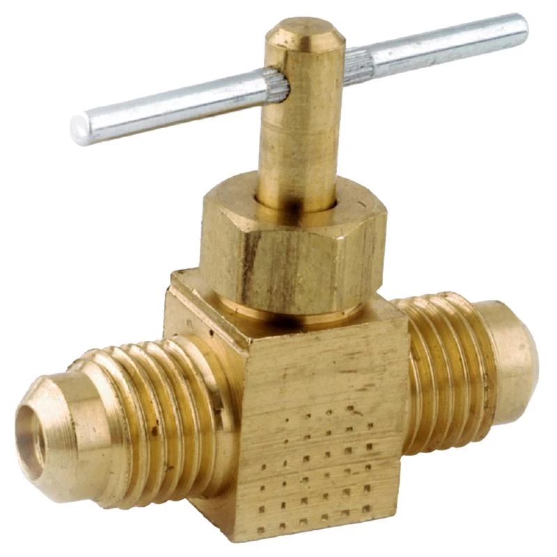 Anderson Metals 1/4 In. Brass Needle Valve, Female Ends, Lead-free
