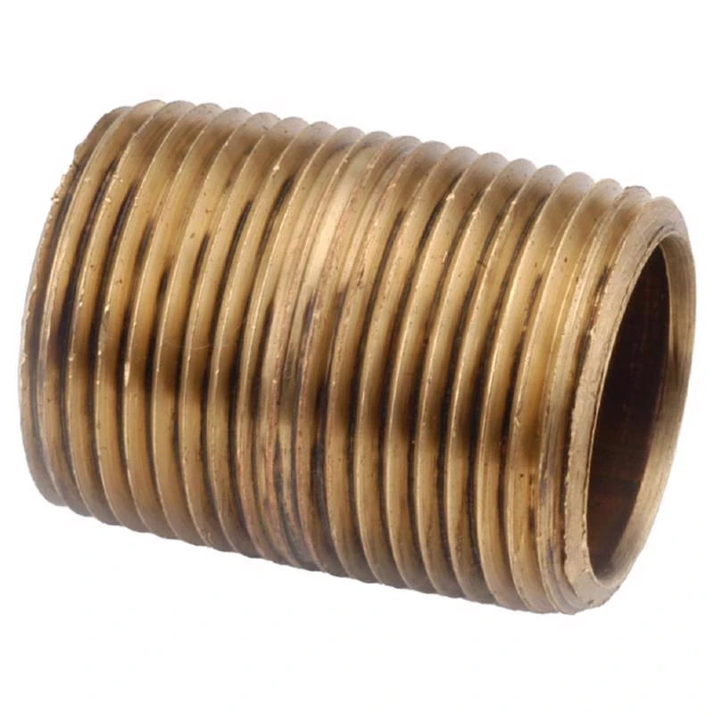 Anderson Metals 1 Inch Mip Brass Nipple 6 Inch Length Lead-free
