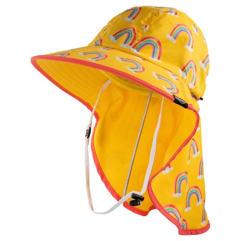 Farmers Defense Kid's Yellow Rainbows Hat With Uv Protection