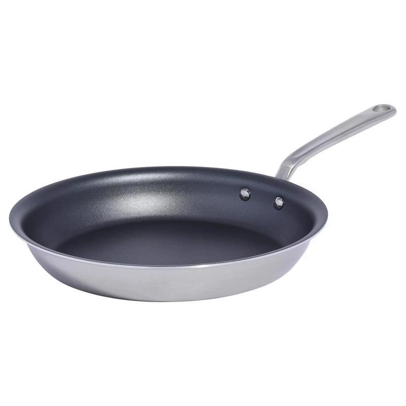 Made In 12 Inch Stainless Steel Nonstick Fry Pan Black/silver