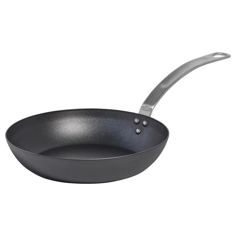 Made In Carbon Steel Fry Pan 10 Inch Black With Heat Resistant Handle