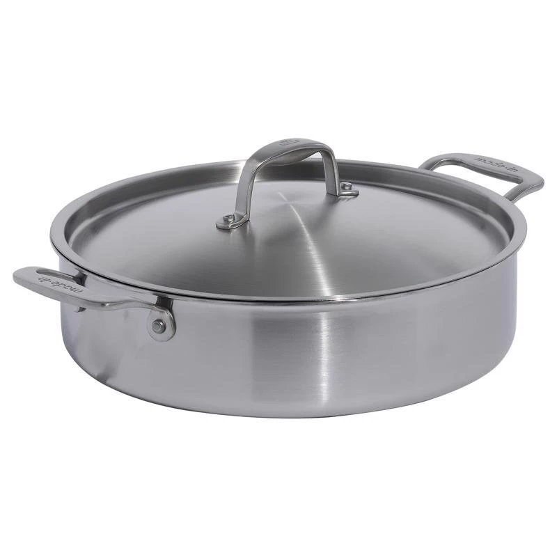 Made In 12 Inch 6 Quart Stainless Steel Braiser With Lid