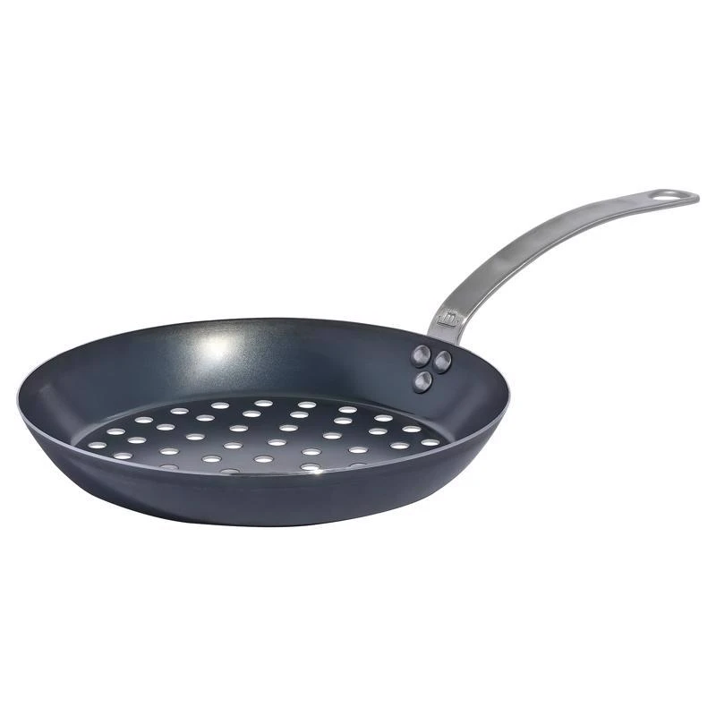 Made In 12 Inch Carbon Steel Grill Pan With Heat Resistant Handle