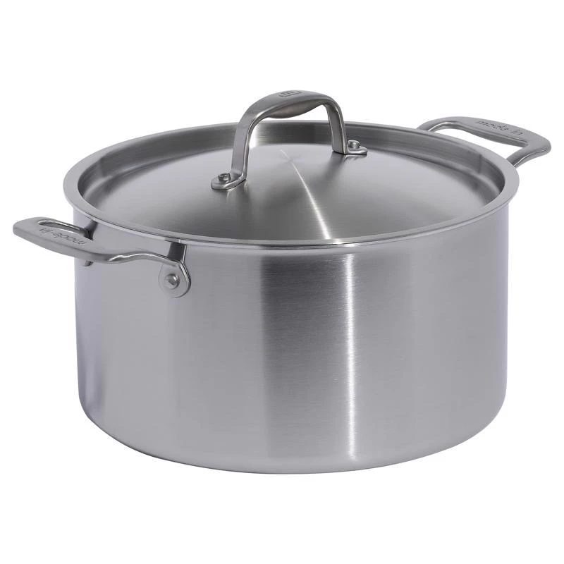 Made In 11 Inch Stainless Steel Stock Pot 8 Quart Silver