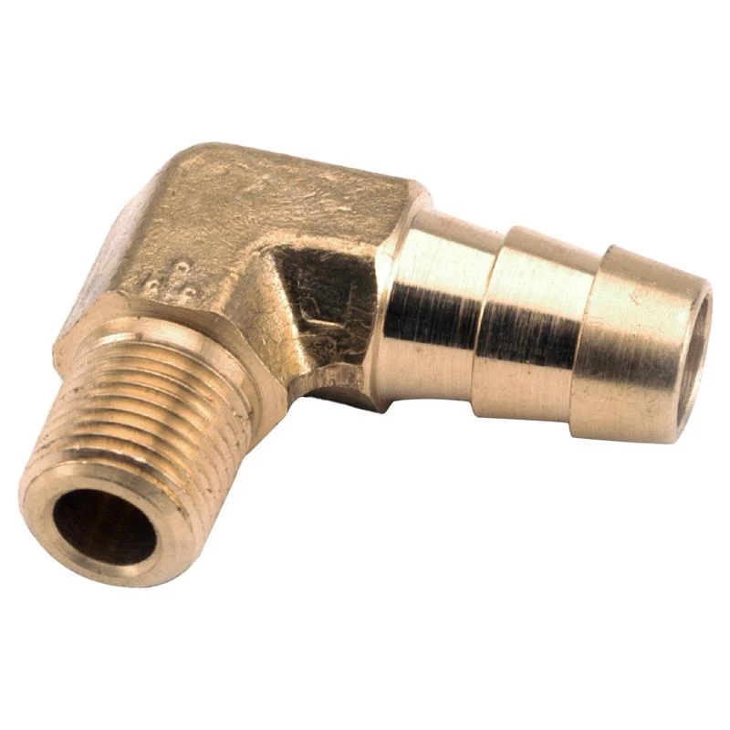 Anderson Metals 5/8 In Hose Barb X 1/2 In Mip Brass 90 Degree Elbow