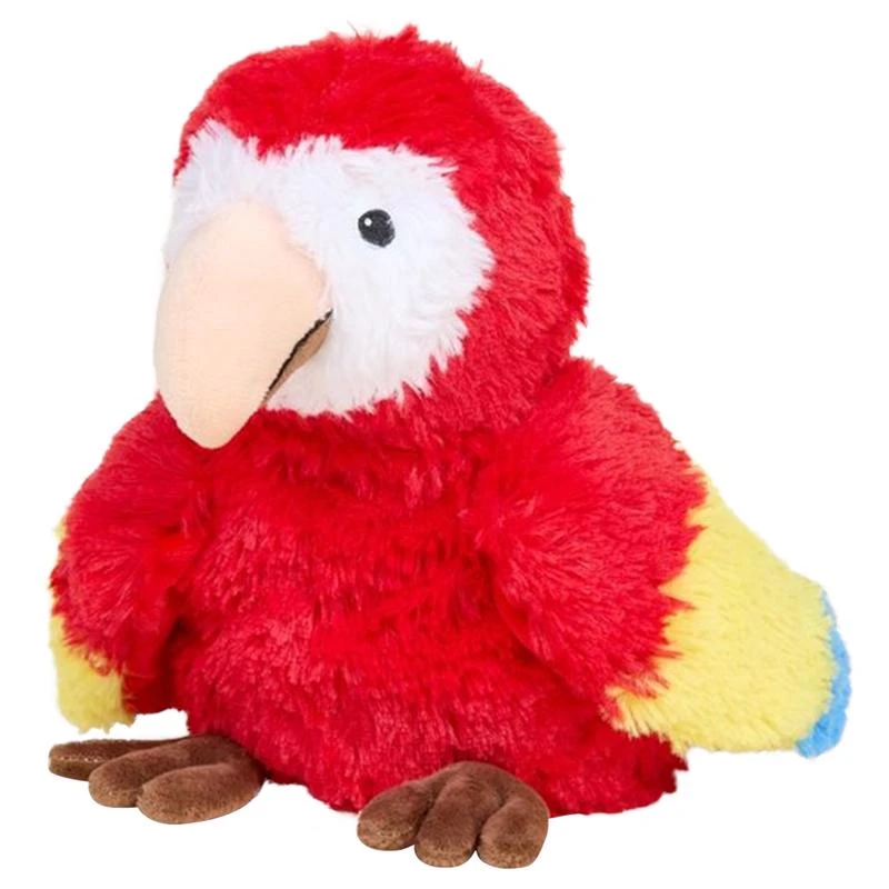 Warmies Multicolored Plush Parrot Stuffed Animal, 1 Piece, 8.95 X 7.85 X 7.3 Inches