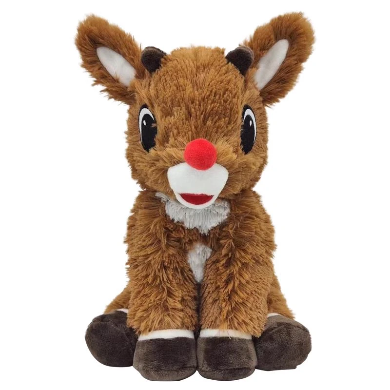 Warmies Rudolph Plush Stuffed Animal Brown 12.2in For Ages 1+