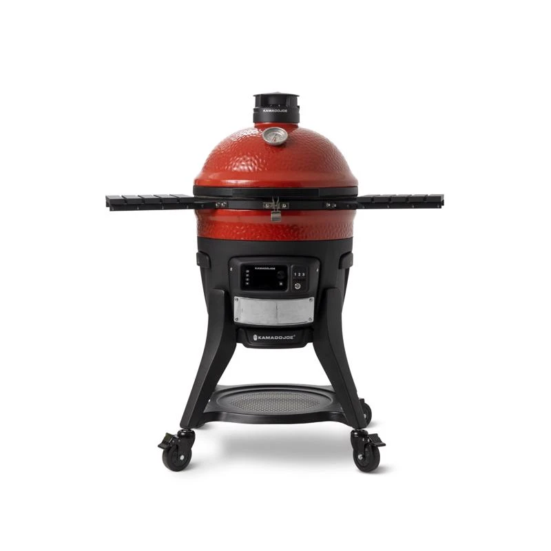 Kamado Joe 18 Inch Konnected Charcoal Grill And Smoker Black/red