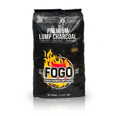 Premium Hardwood Lump Charcoal, 17.6 Pounds Bag for Grilling and Barbecue