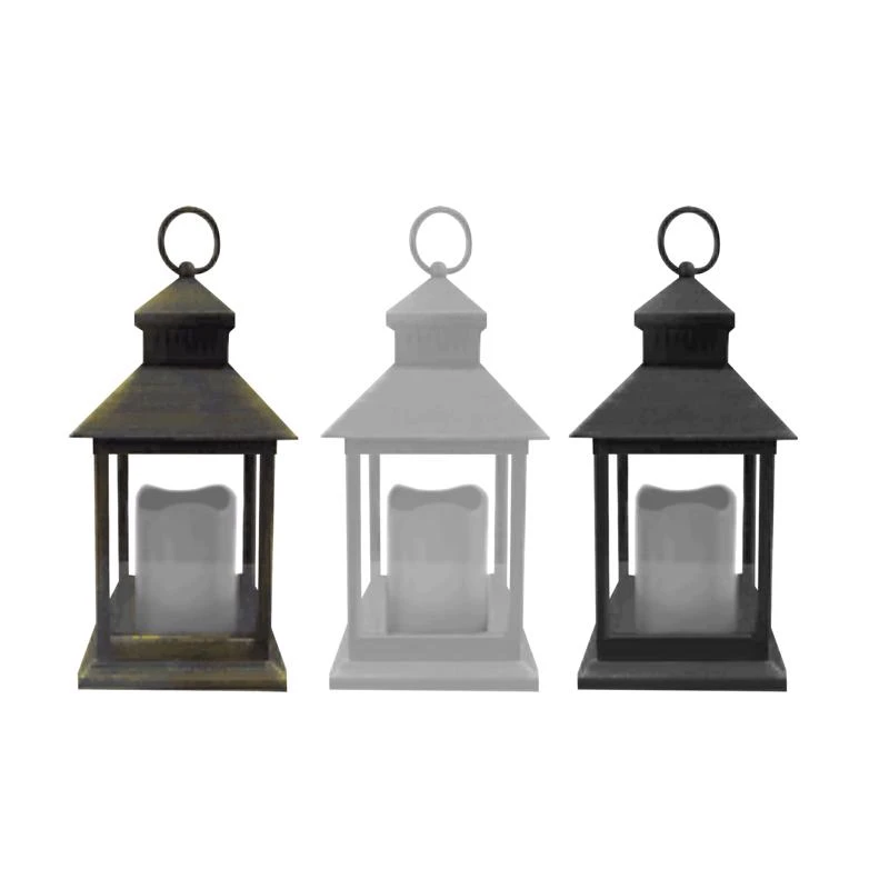 Alpine Glass And Plastic Led Battery-operated Lantern, Assorted Designs