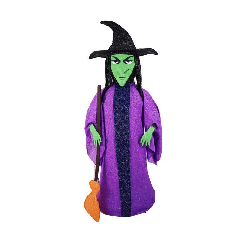 Celebrations Prelit 60 Inch Collapsible Witch Yard Decoration