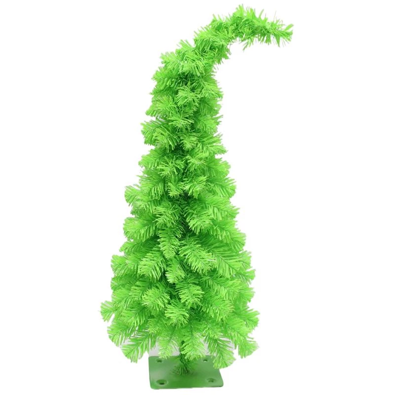 Celebrations 2 Ft Full Grinch Green Christmas Tree, 125 Tips