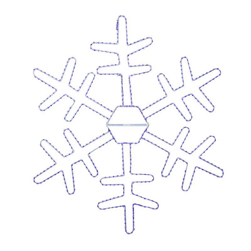 Celebrations 18 Inch Led Blue Snowflake Hanging Decor, Plug-in