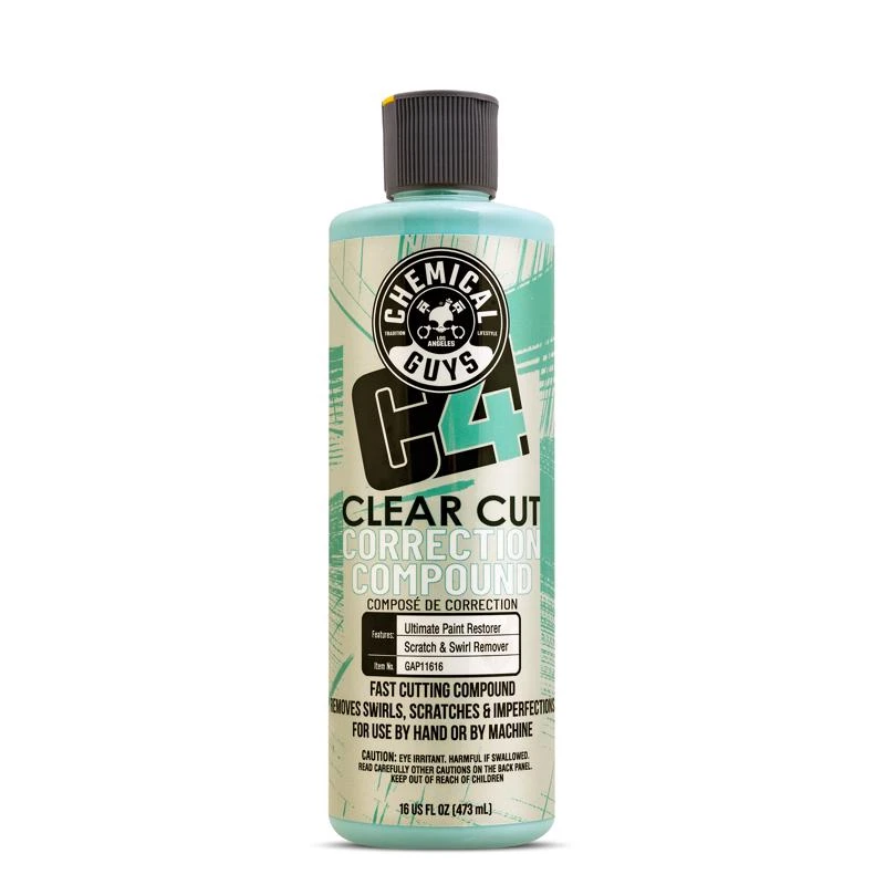 Chemical Guys C4 Clear Cut Auto Polish Wax Paste 16 Fl. Oz.
