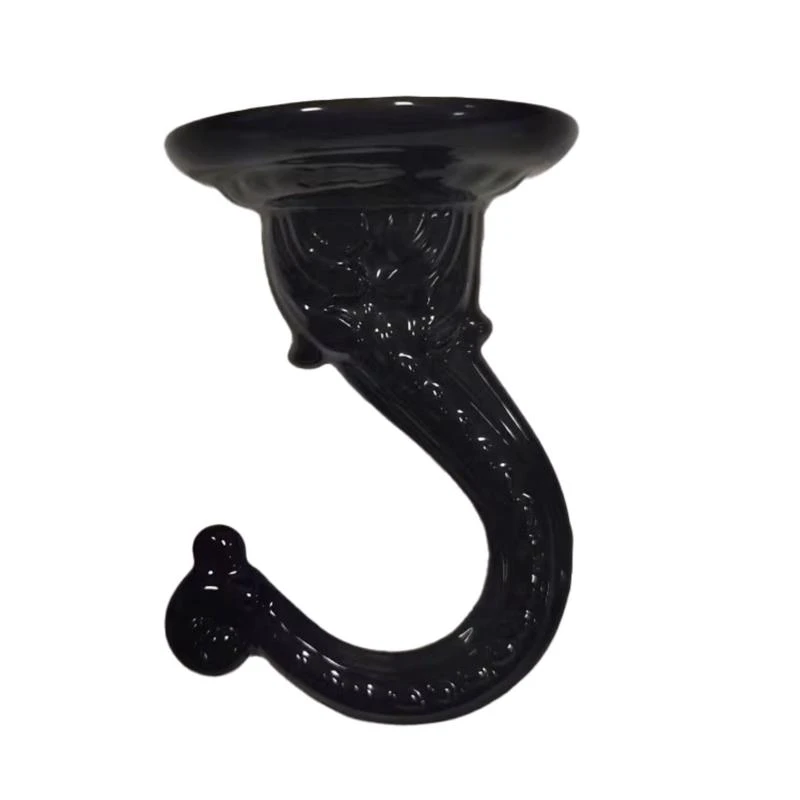 Living Accents Black Zinc 2 Inch Height Sturdy Swag Hook For Ceiling
