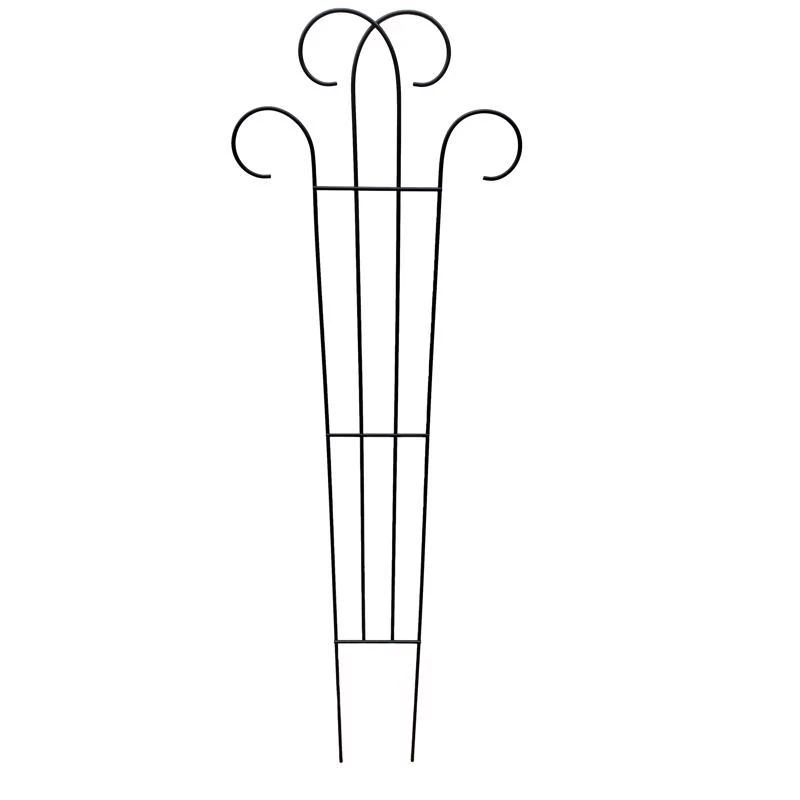 Living Accents 48 Inch Black Steel Scrollwork Trellis For Indoor And Outdoor Use