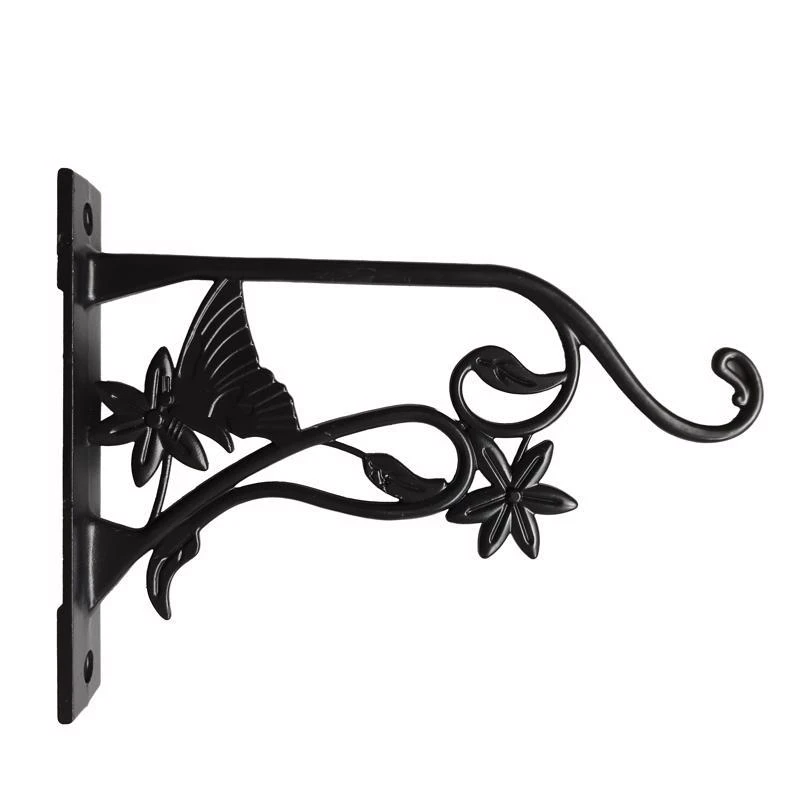 Living Accents Black Aluminum 9 Inch Butterfly Plant Hook