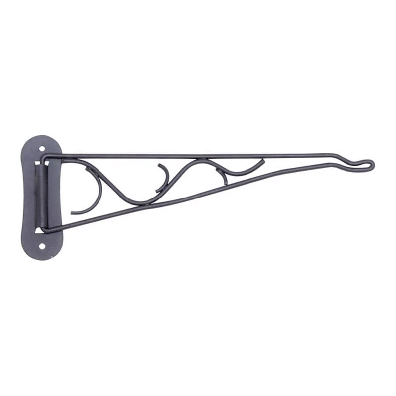 Living Accents Black Steel 10 Inch Swivel Plant Hook Wall Mount