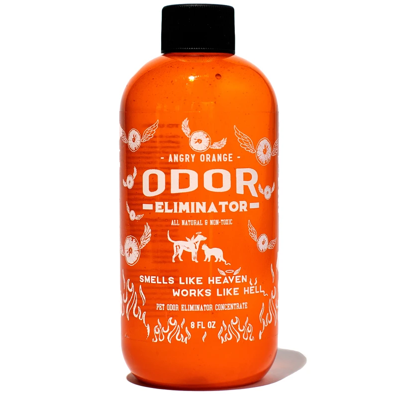Angry Orange All Pets Liquid Odor Eliminator Concentrate 8 Oz Bottle