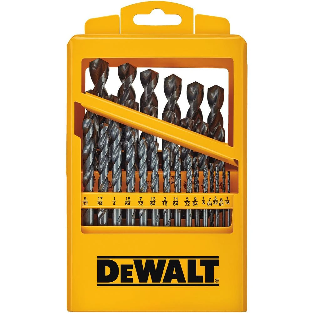 Dewalt Black Oxide Drill Bit Set Straight Shank 29 Piece Clamshell