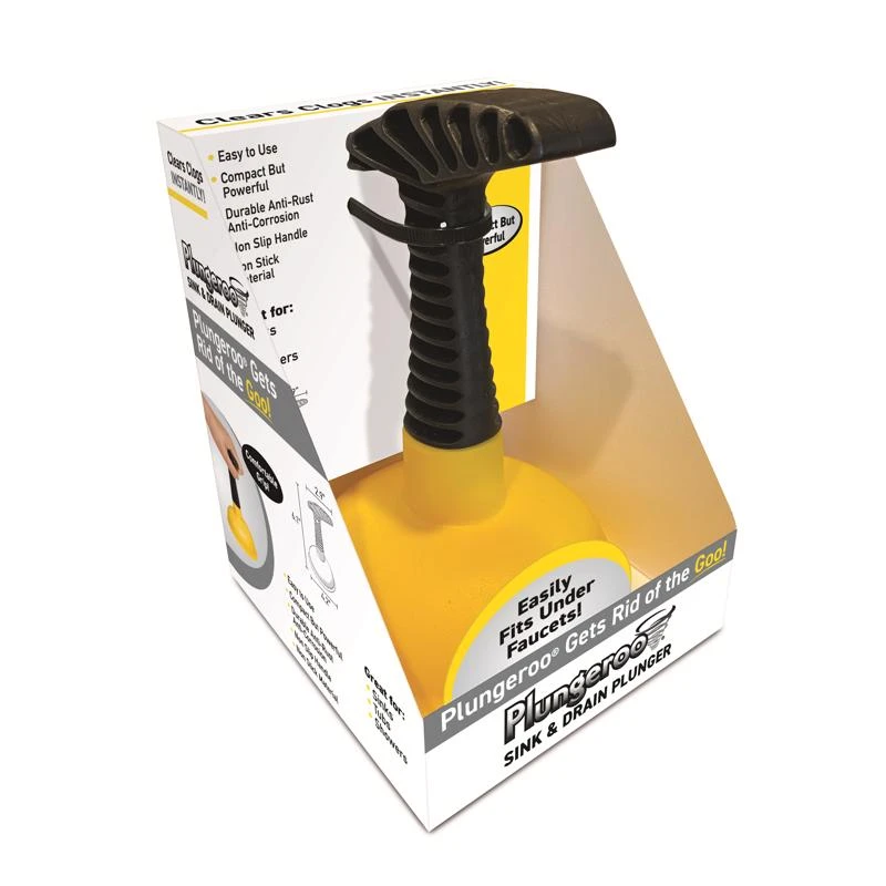 Plungeroo Sink And Drain Plunger 5 In Length 4.2 In Diameter