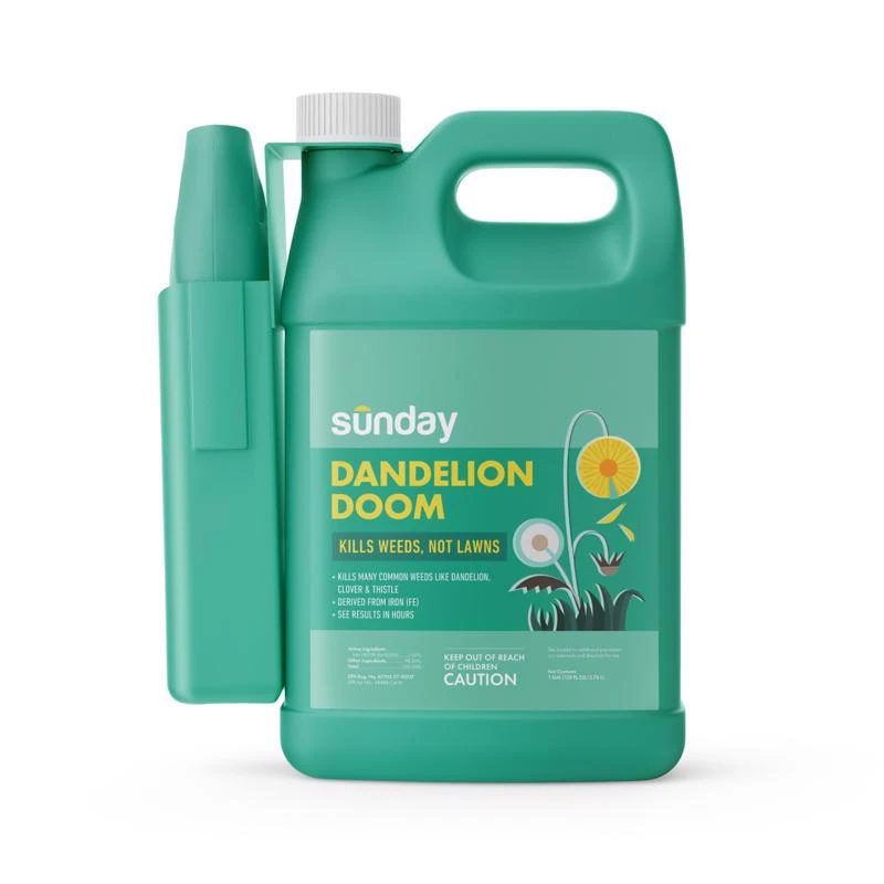 Sunday Dandelion Doom Herbicide Rtu Liquid Trigger Spray 128 Oz