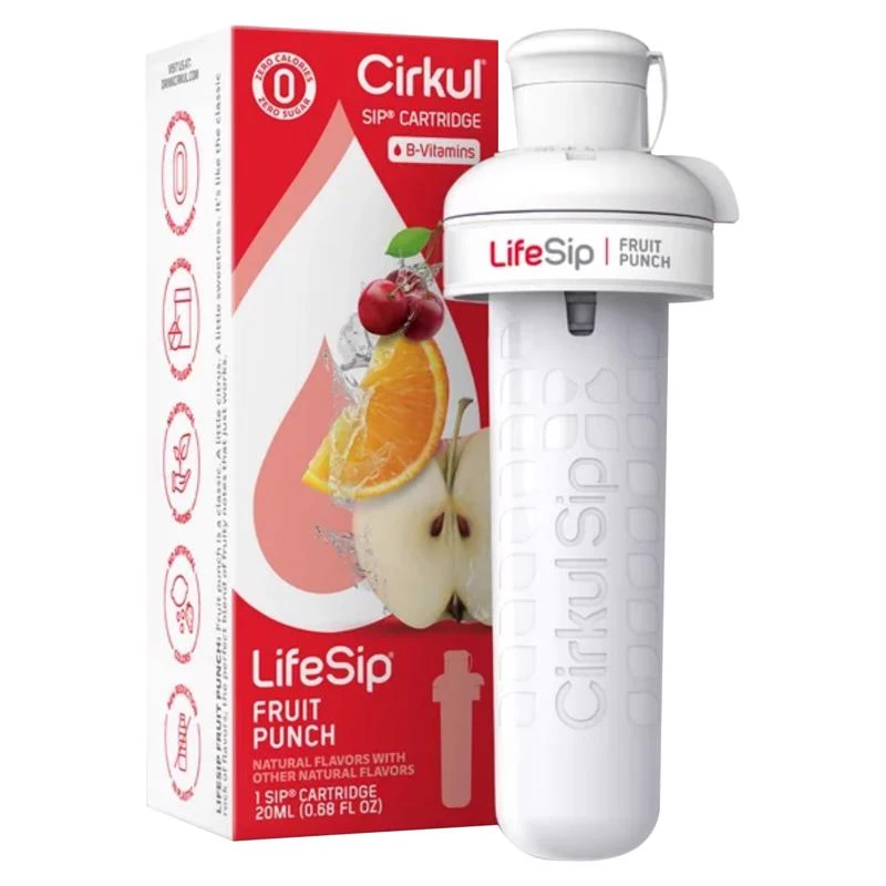 Cirkul Lifesip Fruit Punch Flavor Cartridge 0.68 Fluid Ounces Liquid