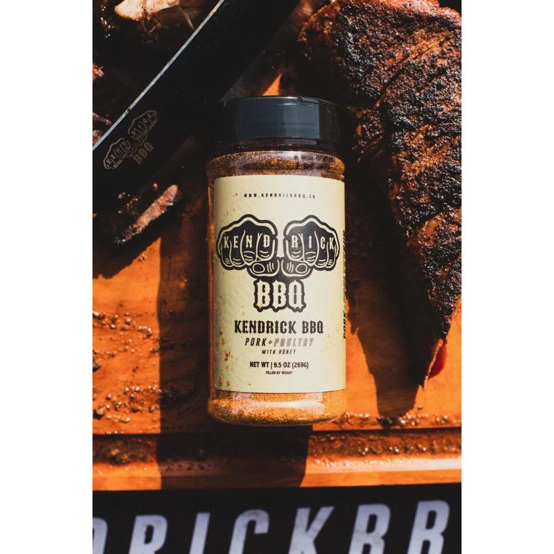 Kendrick Bbq Pork And Poultry With Honey Bar-b-q Rub Seasoning 9.5 Oz Bottle