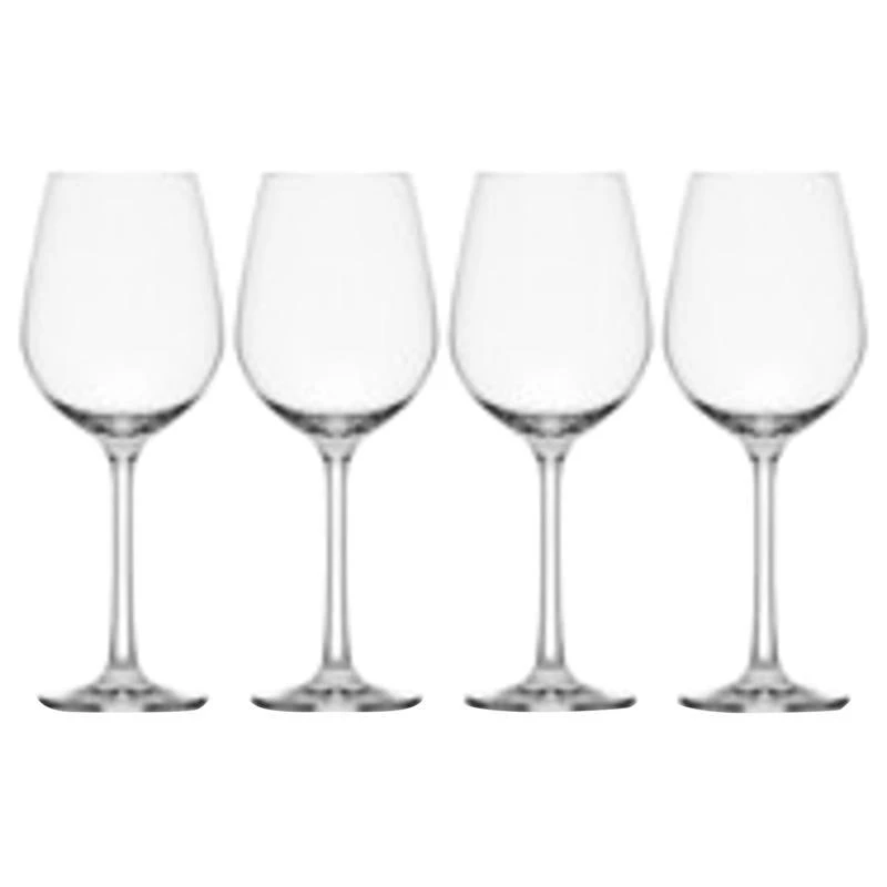 Mikasa Lana 15.5 Oz Clear Glass White Wine Glass Set Of 4