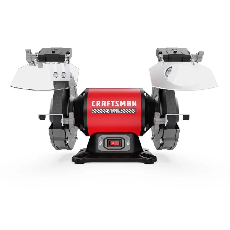 Craftsman 2.1 Amps 6 Inch Bench Grinder With Eye Shields And Work Light