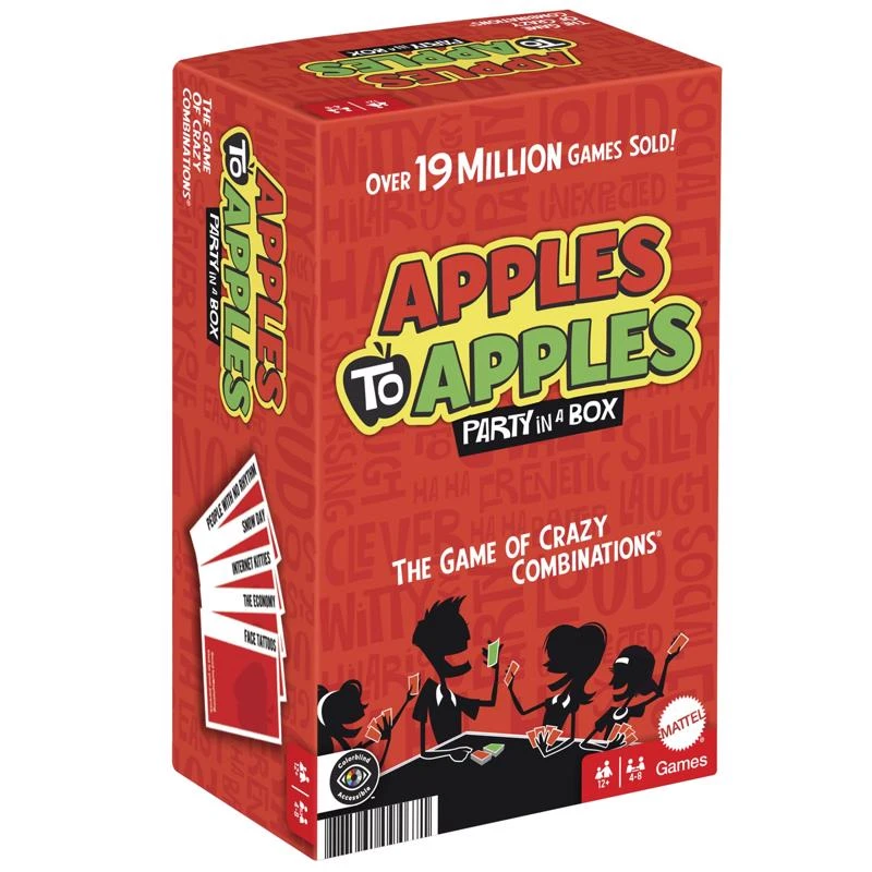 Apples To Apples Party Box Game Family Edition with Cards and Instructions