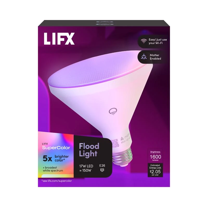 Feit Electric Lifx Par38 E26 Smart Led Bulb Color Changing 150w Equivalent