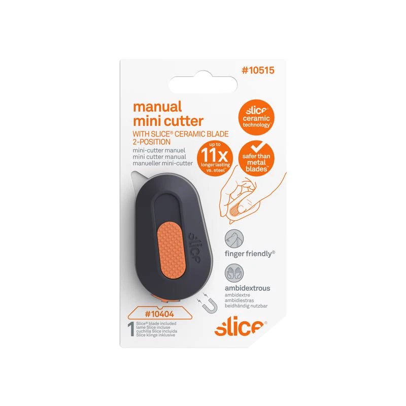 Slice Sliding Box Cutter Black With Ceramic Blade 1 Piece