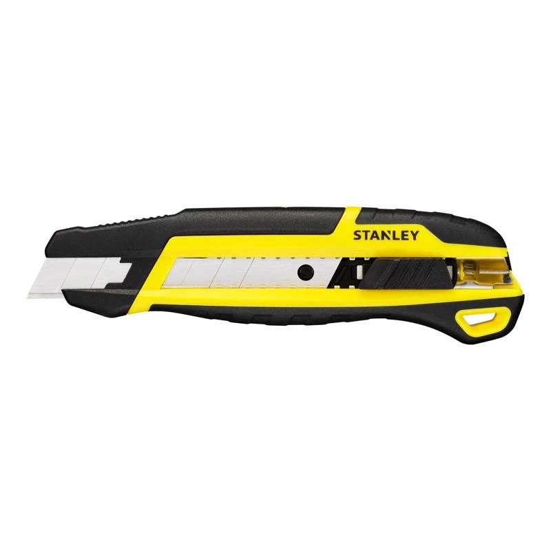 Stanley 6.10 Inch Snap Knife Black/yellow With Retractable Blade