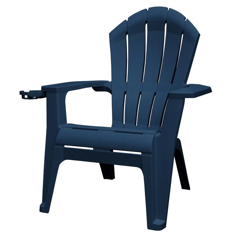 Adams Realcomfort Deluxe Midnight Resin Adirondack Chair, 40 X 31.75 Inches