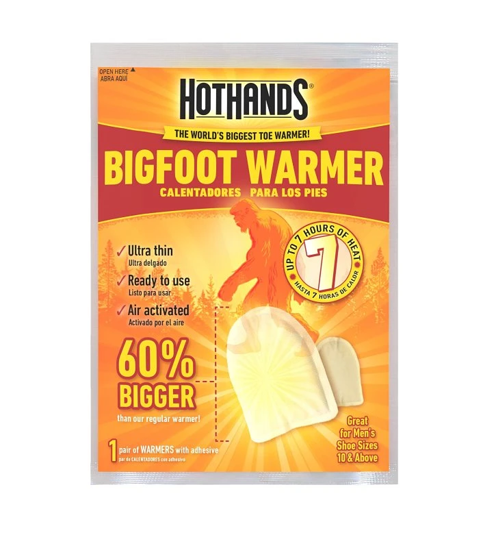 Big Foot Warmers 5 Pair Value Pack Disposable Heat Packs for Hands and Feet