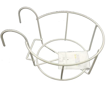 White Flower Pot Holder For 8 To 10 Inch Pots