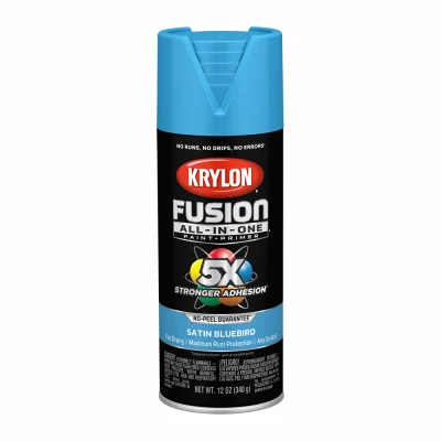 Krylon Fusion All-in-one 12 Oz. Satin Bluebird Spray Paint & Primer