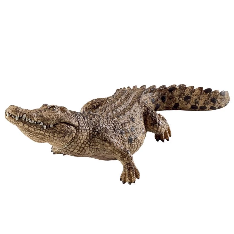 Schleich Wild Life Crocodile Toy Plastic Brown 3+ Years