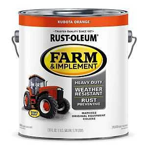 Rust-oleum Specialty Farm Equipment Paint Kubota Orange 1 Gallon Gloss