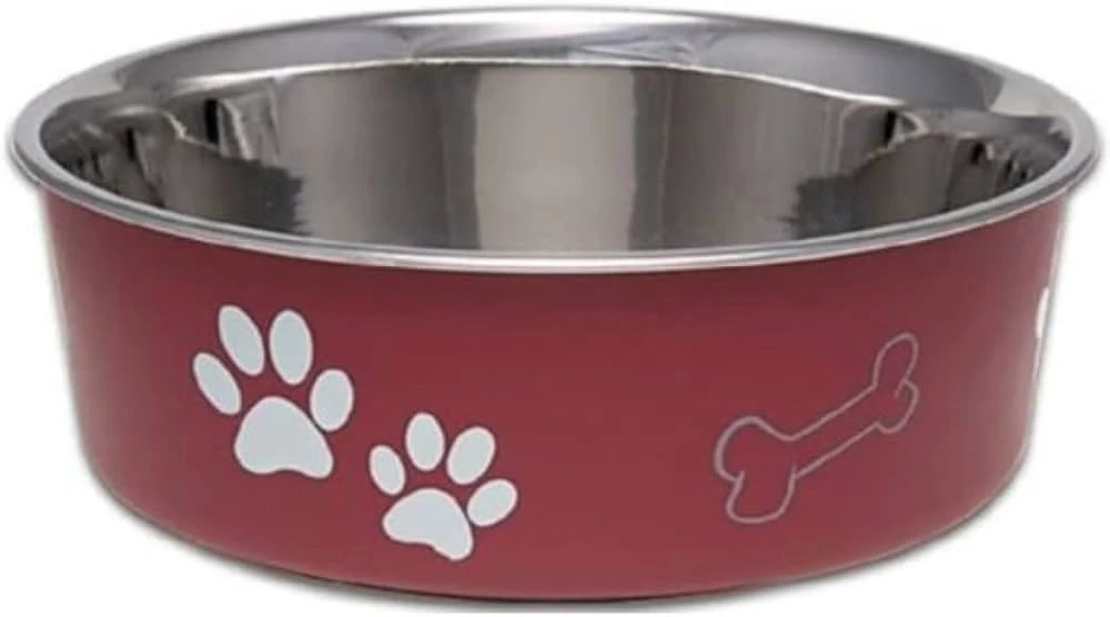 Loving Pets Bella Bowl Merlot Med