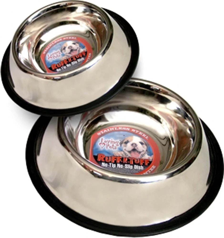 Loving PEts Stainless Steel No Tip Dish
